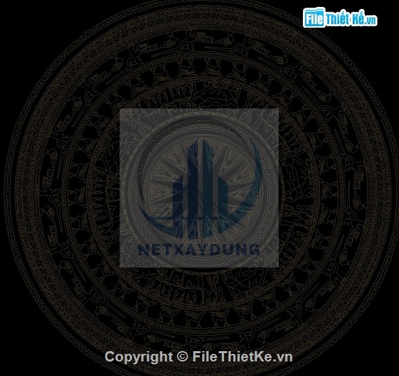 File thiết kế Bản cad trống đồng và chi tiết