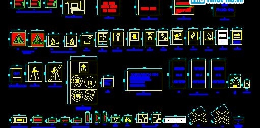 Bản vẽ autocad các loại biển báo giao thông - Ảnh 3