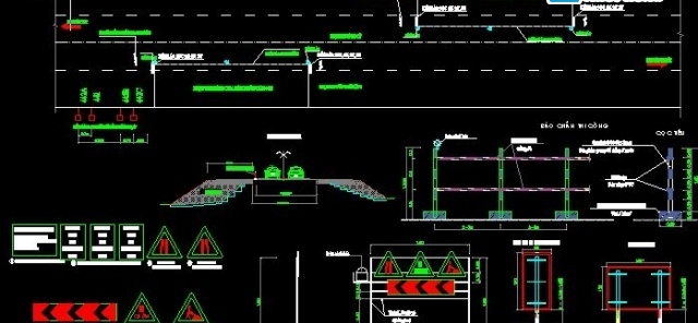 File thiết kế Bản vẽ biện pháp thi công mặt đường bê tông xi măng