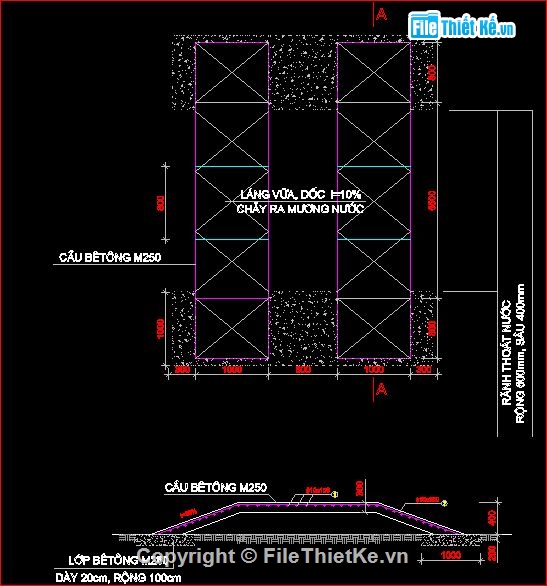 File thiết kế Bản vẽ cad thiết kế kết cấu Cầu rửa xe ô tô,xe máy