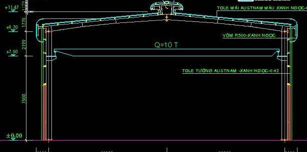 Bản vẽ cấu tạo nhà xưởng công nghiệp - Ảnh 5