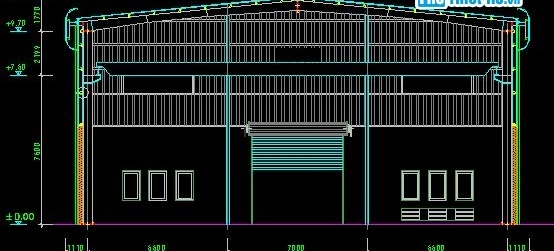 Bản vẽ cấu tạo nhà xưởng công nghiệp - Ảnh 6