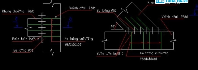 Bản vẽ Cấu tạo vòng vây cọc ván thép thi công trụ cầu - Ảnh 2