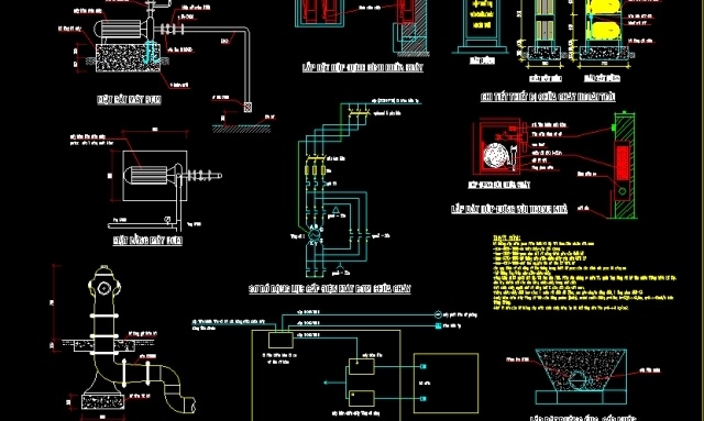 File thiết kế Bản vẽ chi tiết PCCC nhà xưởng
