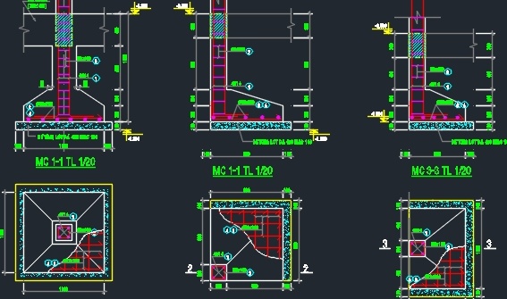 BẢN VẼ KẾT MÓNG ĐƠN LỆCH TÂM - Ảnh 4
