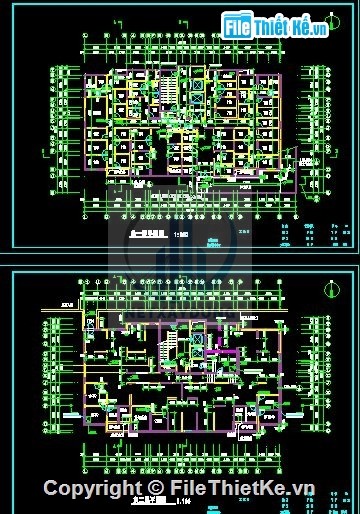 File thiết kế Bản vẽ thiết kế mặt bằng nhà cao tầng, tầng hầm chung cư