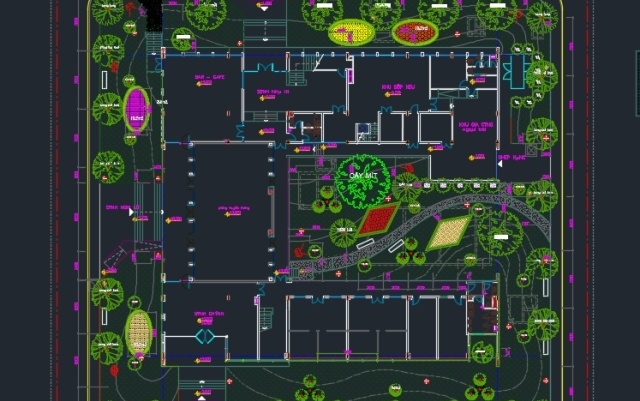 File thiết kế Bản vẽ thiết kế mẫu sân vườn