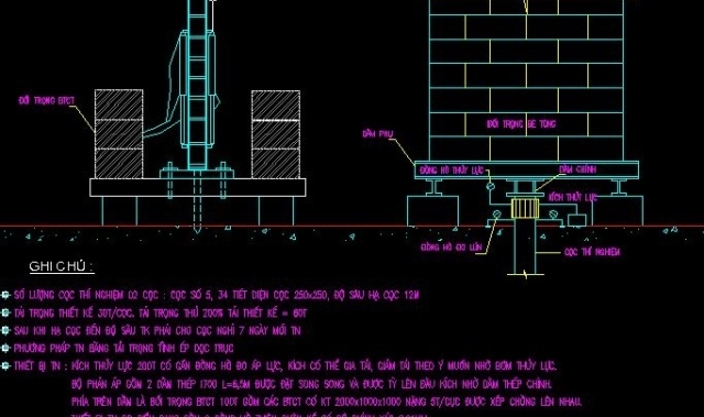 File thiết kế Biện pháp thi công ép cọc