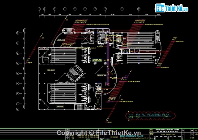 File thiết kế CAD Bản vẽ trung tâm thương mại Diamond plaza 2 tầng hầm + 21 tầng lầu