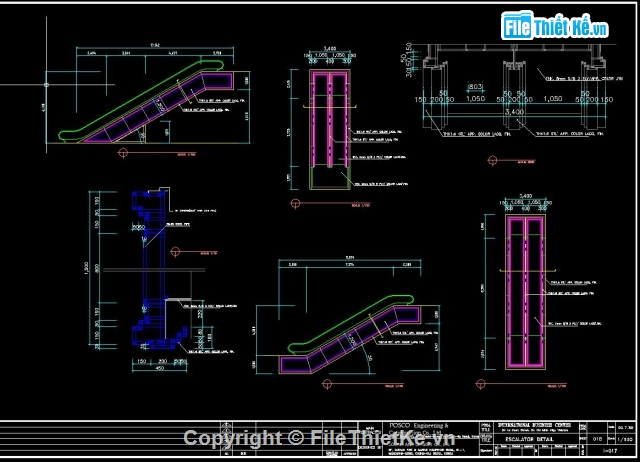 CAD Bản vẽ trung tâm thương mại Diamond plaza 2 tầng hầm + 21 tầng lầu - Ảnh 4