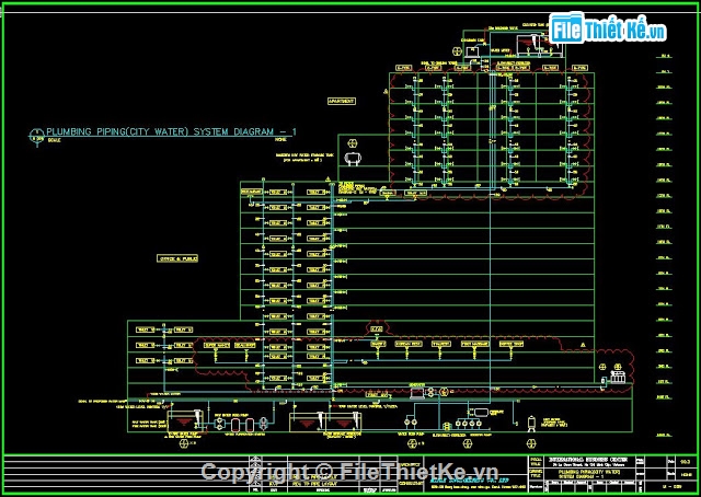 CAD Bản vẽ trung tâm thương mại Diamond plaza 2 tầng hầm + 21 tầng lầu - Ảnh 6