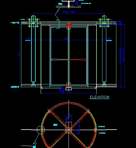 File thiết kế Chi tiết cad kính, khung Spider