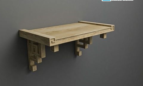 File thiết kế File 3dmax Mẫu thiết kế bàn thờ treo