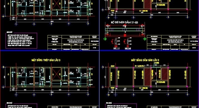 File thiết kế File autocad bản vẽ nhà văn phòng ( full kiến trúc,kết cấu, thống kê)