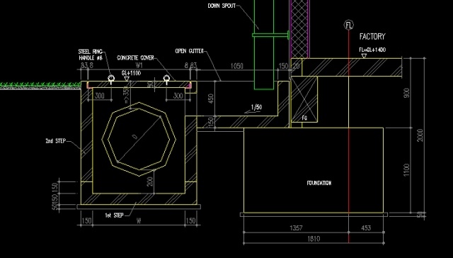 File thiết kế File cad Chi tiết hố ga