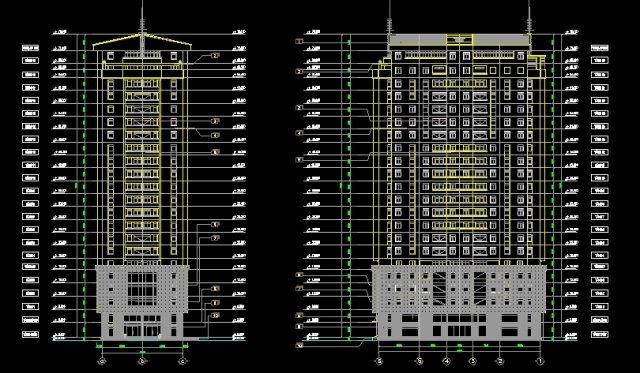 File thiết kế File cad Hồ sơ thiết kế kiến trúc chung cư cao cấp