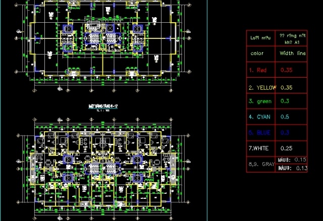 File cad Hồ sơ thiết kế kiến trúc chung cư cao cấp - Ảnh 3
