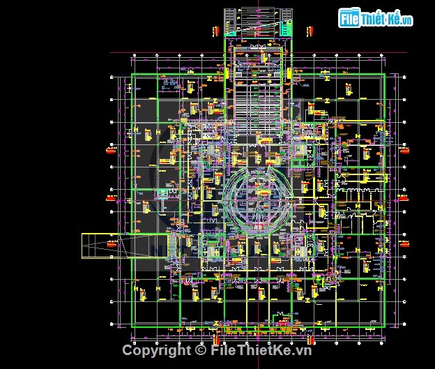 File cad thiết kế bảo tàng hà nội mới được xây dựng - Ảnh 2