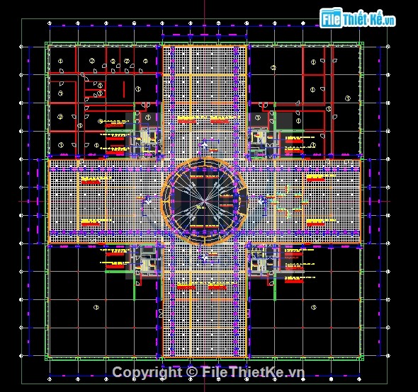 File cad thiết kế bảo tàng hà nội mới được xây dựng - Ảnh 4