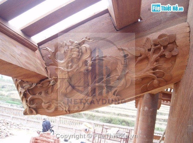 Thiết kế nhà gỗ 5 gian đẹp ( file pdf) - Ảnh 2