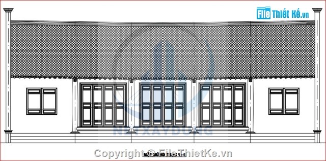 Thiết kế nhà gỗ 5 gian đẹp ( file pdf) - Ảnh 4