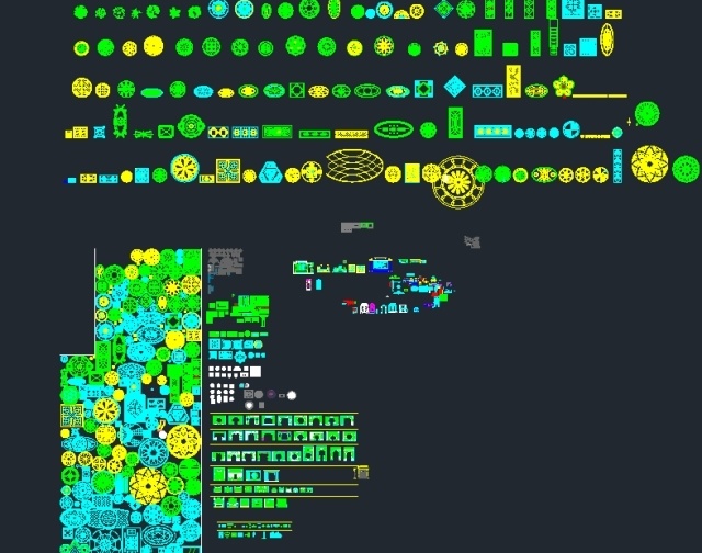 File thiết kế Thư viện autocad siêu đầy đủ của nước ngoài ( bộ hoa văn, thảm, phù điêu. )