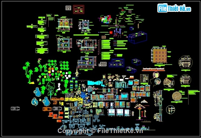THƯ VIỆN AUTOCAD TỔNG HỢP: XÂY DỰNG, CƠ KHÍ, NỘI THẤT, NGOẠI THẤT, XE CỘ, CÂY XANH, CON NGƯỜI, NGƯỜI LAO ĐỘNG, ........ - Ảnh 4
