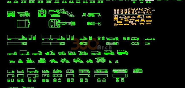 Tổng hợp thư viện autocad về Máy móc xây dựng và ô tô các loại - Ảnh 2