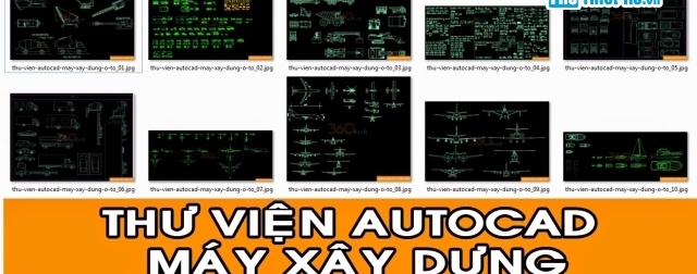 Tổng hợp thư viện autocad về Máy móc xây dựng và ô tô các loại - Ảnh 5